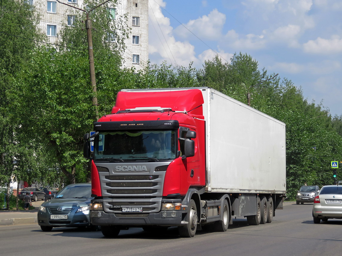 Кировская область, № У 778 РВ 43 — Scania ('2013) G400