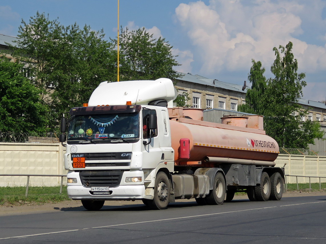 Кировская область, № Н 115 ОХ 43 — DAF CF85 FT