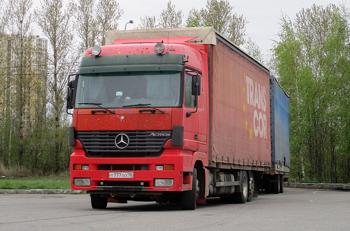 Удмуртия, № Т 777 ОО 18 — Mercedes-Benz Actros ('1997) 1835