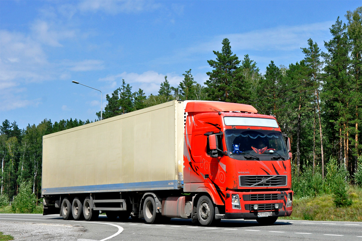 Омская область, № С 914 ЕН 55 — Volvo ('2002) FH-Series