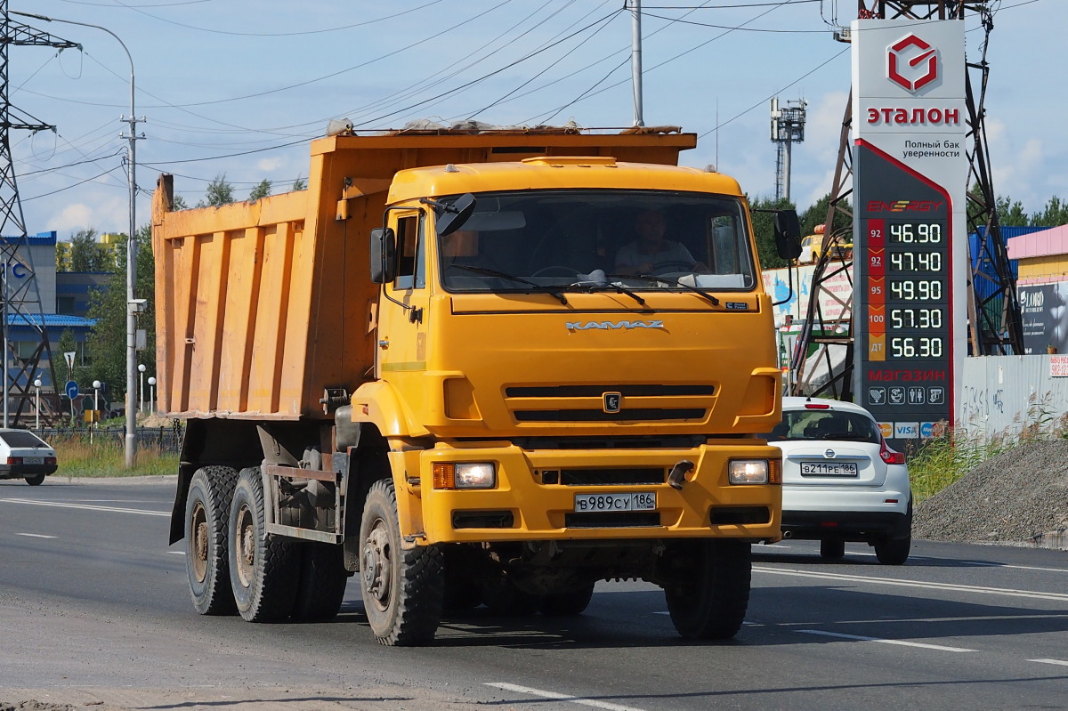 Ханты-Мансийский автоном.округ, № В 989 СУ 186 — КамАЗ-6522-RG [65220G-R]