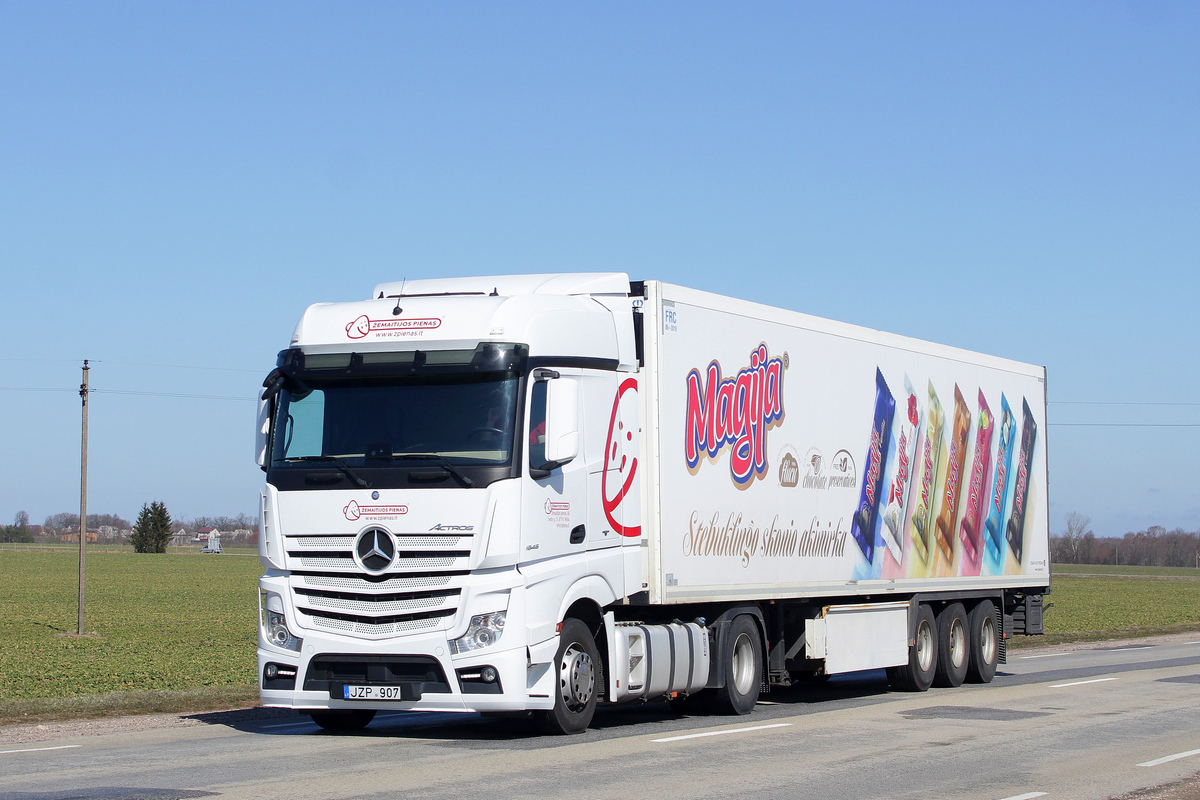 Литва, № JZP 907 — Mercedes-Benz Actros ('2011)