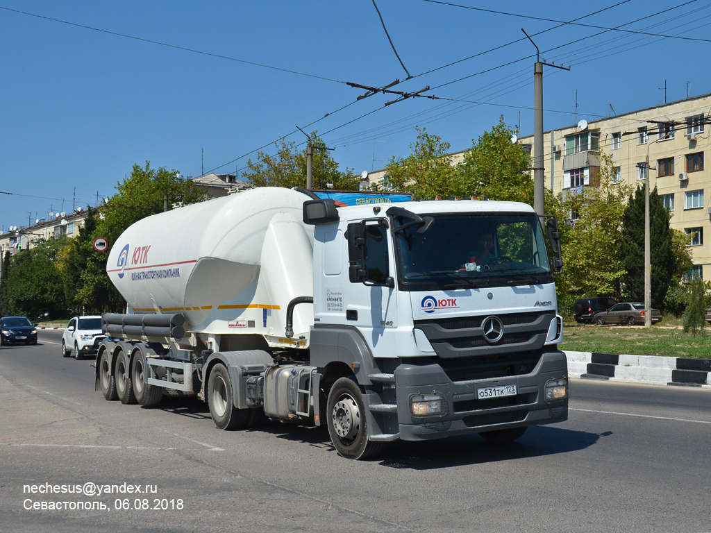 Краснодарский край, № О 531 ТК 123 — Mercedes-Benz Axor 1840 [Z9M]