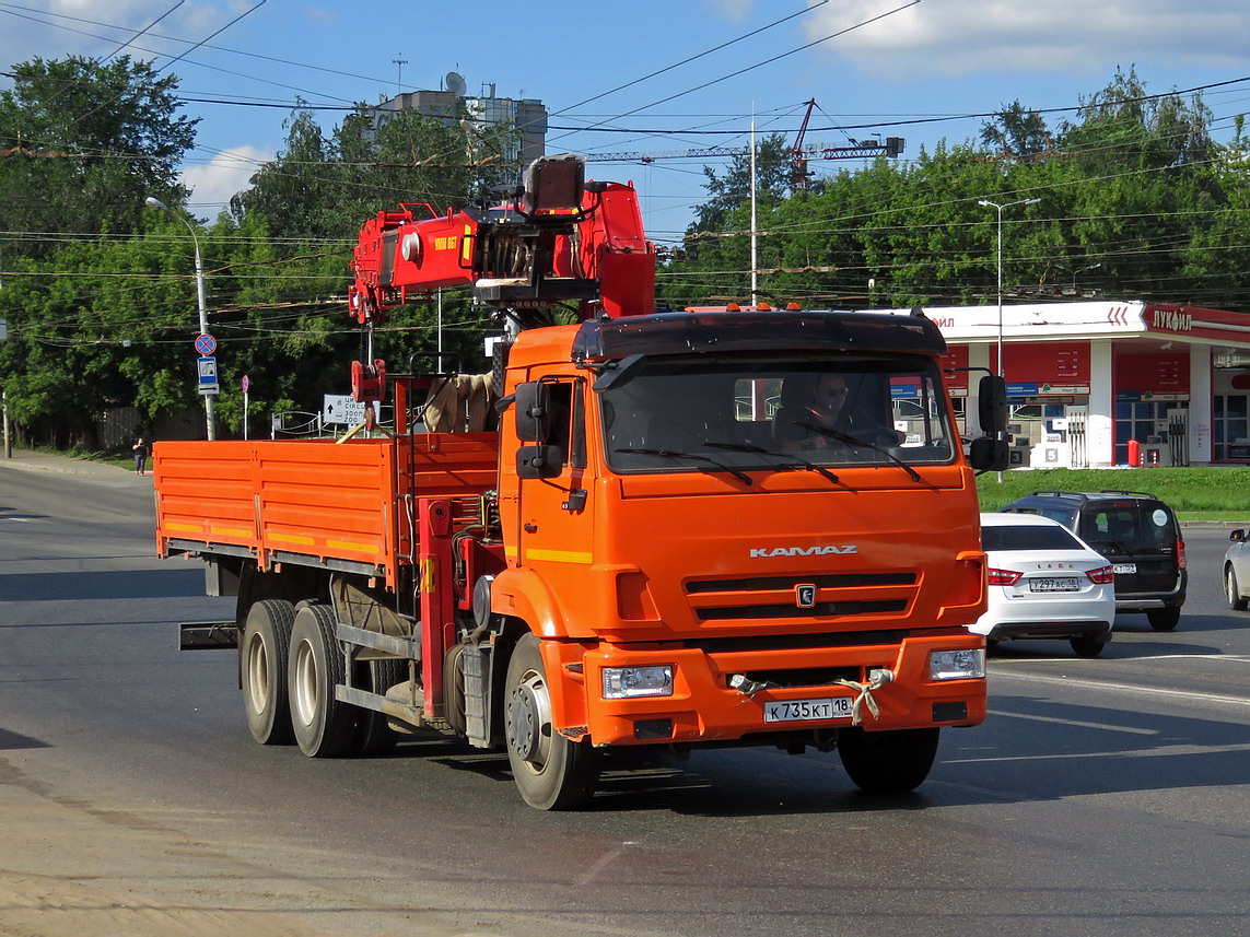 Удмуртия, № К 735 КТ 18 — КамАЗ-65115 (общая модель)