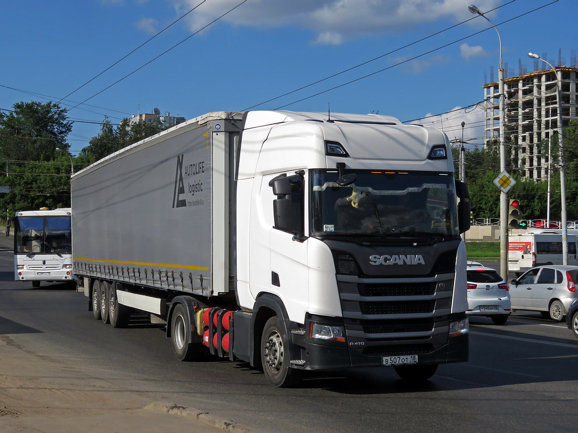 Удмуртия, № В 507 ОТ 18 — Scania ('2016) R410