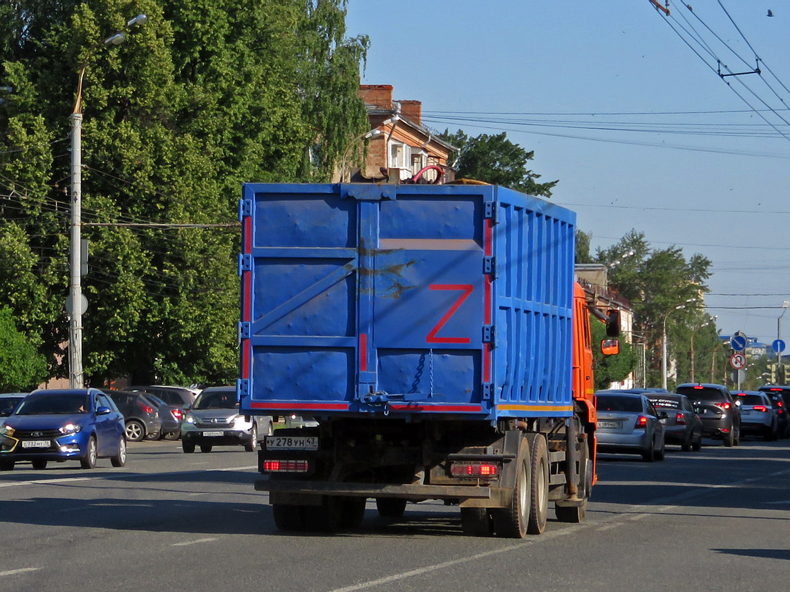 Кировская область, № У 278 УН 43 — КамАЗ-65115 (общая модель)