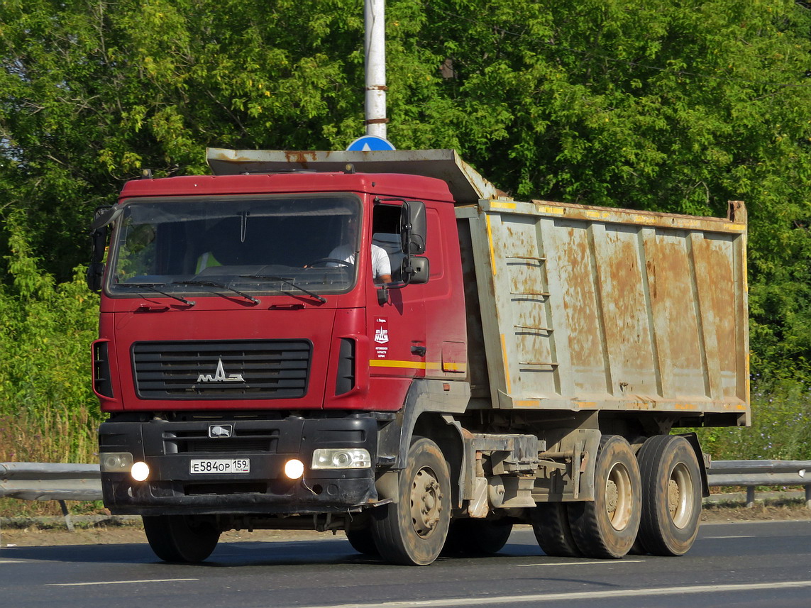 Пермский край, № Е 584 ОР 159 — МАЗ-6501B9