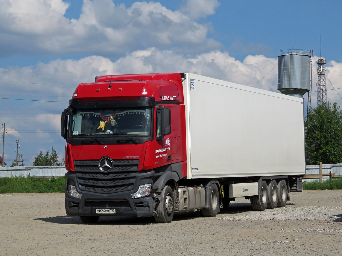 Нижегородская область, № Х 824 РК 152 — Mercedes-Benz Actros '18 1845 [Z9M]