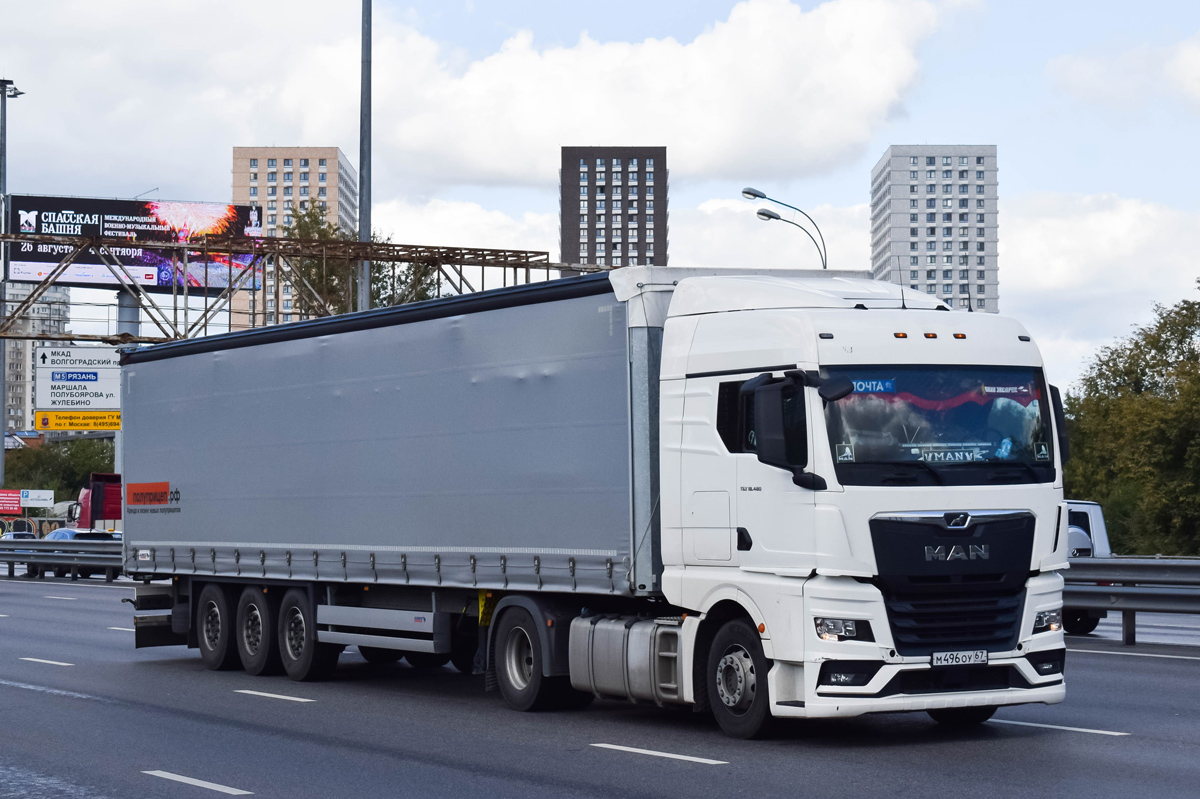 Смоленская область, № М 496 ОУ 67 — MAN TGX ('2020) 18.480