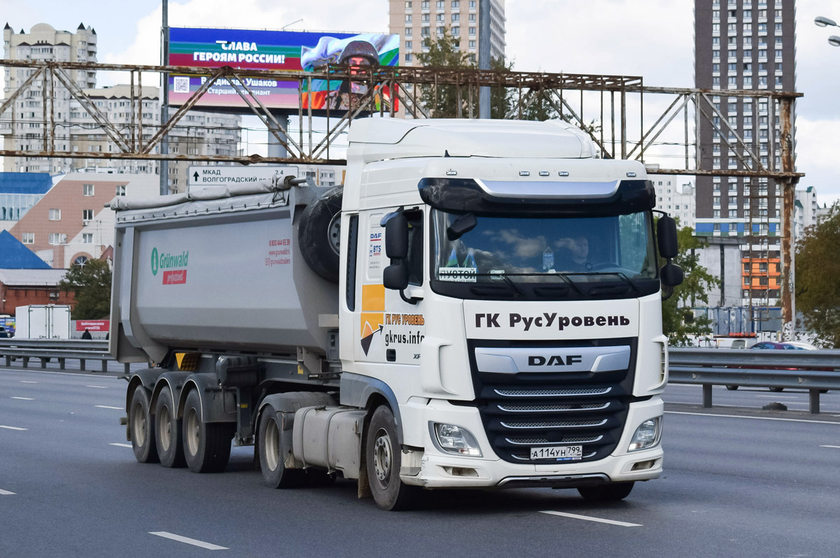 Москва, № А 114 УН 799 — DAF XF Euro6 FT