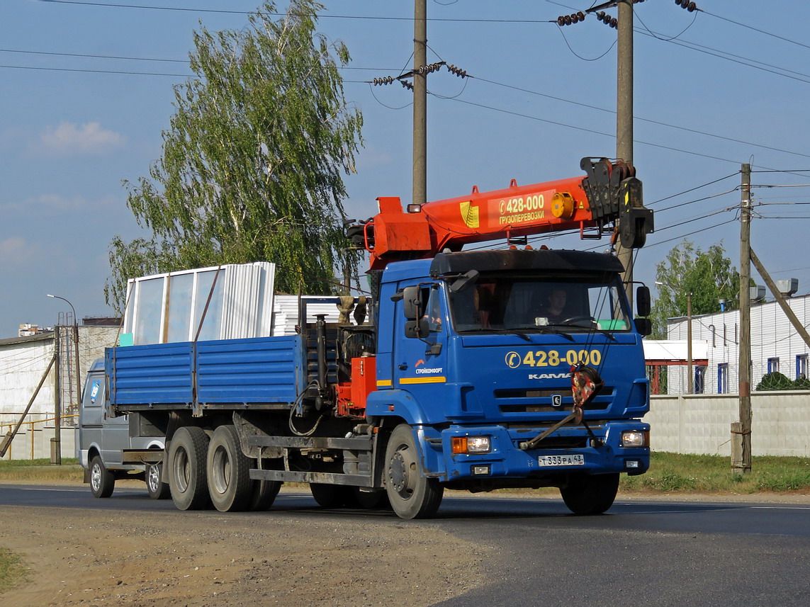 Кировская область, № Т 333 РА 43 — КамАЗ-65117 (общая модель)