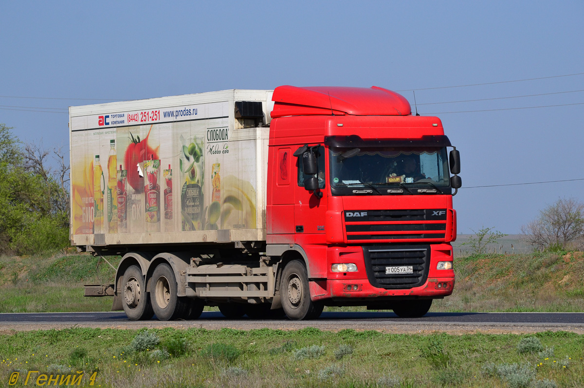 Волгоградская область, № Т 005 УА 34 — DAF XF105 FAR