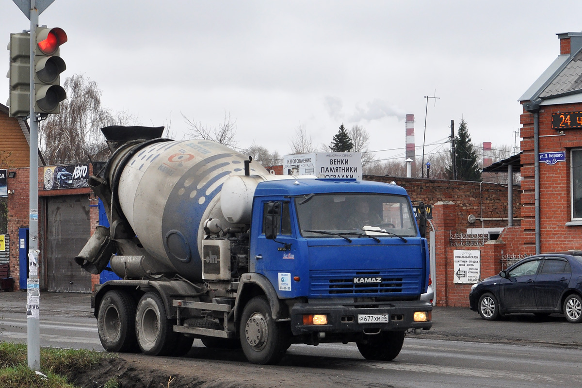 Омская область, № Р 677 ХМ 55 — КамАЗ-65115-62