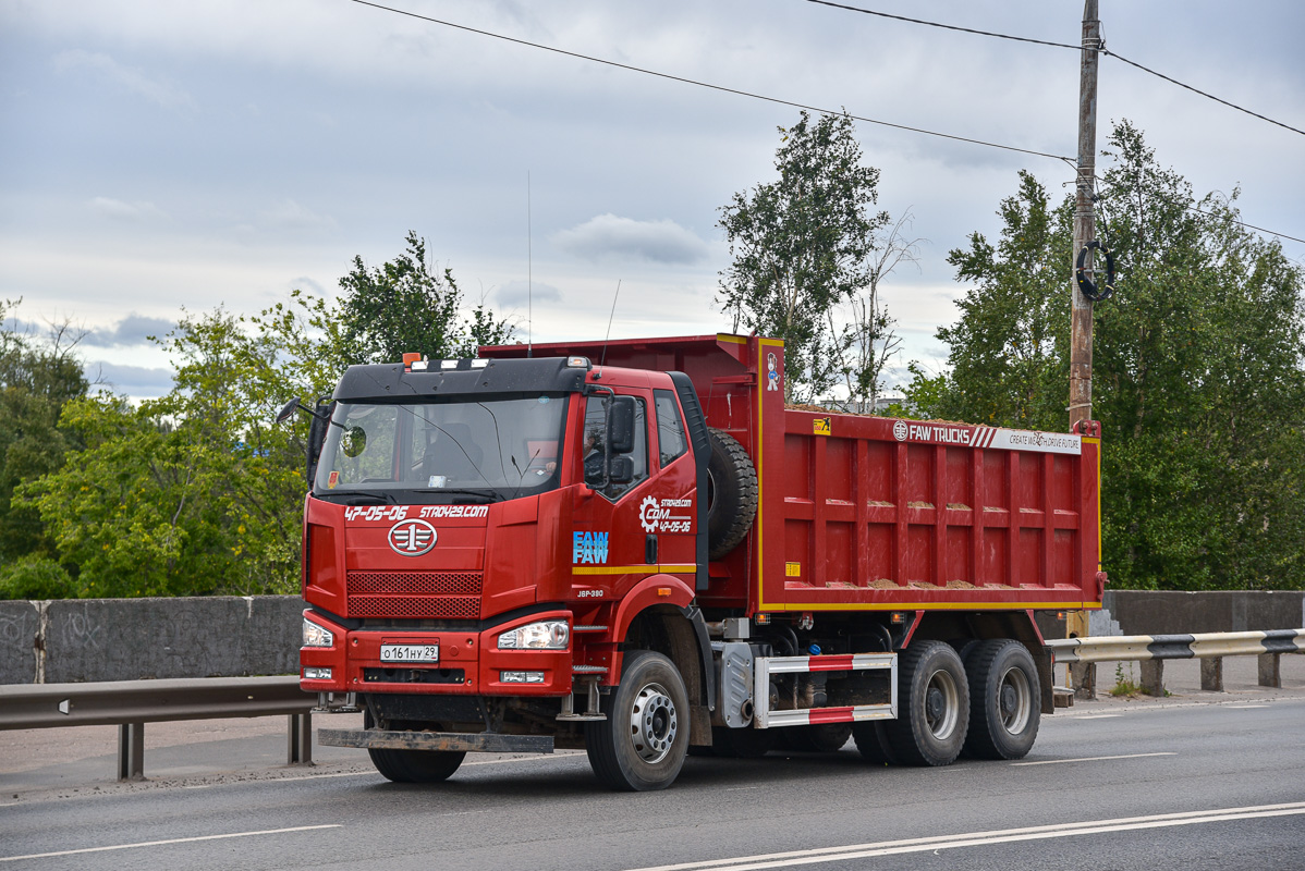 Архангельская область, № О 161 НУ 29 — FAW J6 CA3250