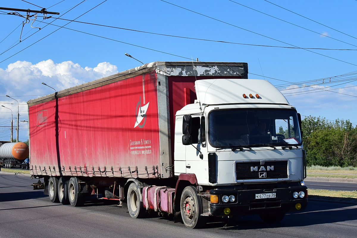 Волгоградская область, № К 677 РВ 34 — MAN F90 19.xxx (общая)