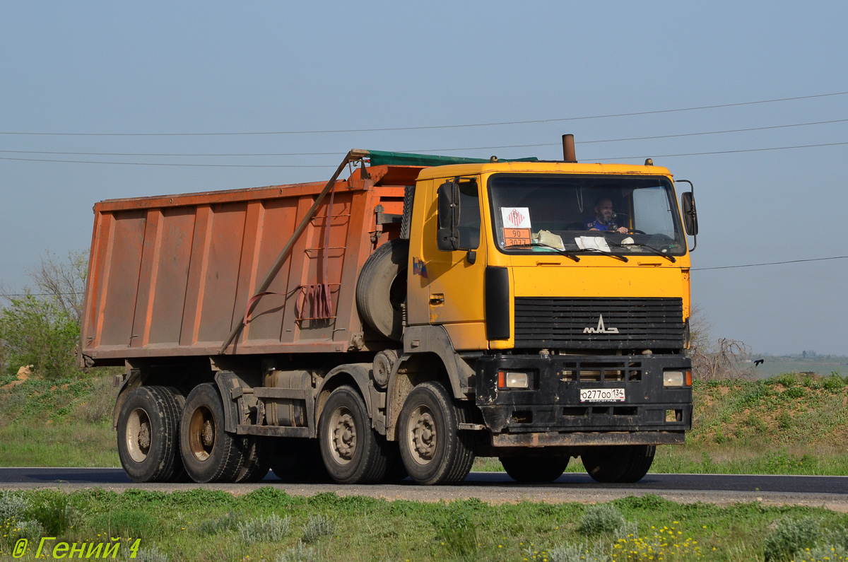 Волгоградская область, № О 277 ОО 134 — МАЗ-6516A8