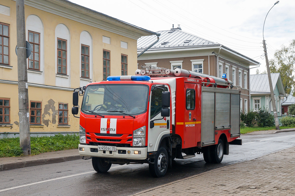 Вологодская область, № К 450 ВС 35 — Isuzu NРS75 [Z7X]