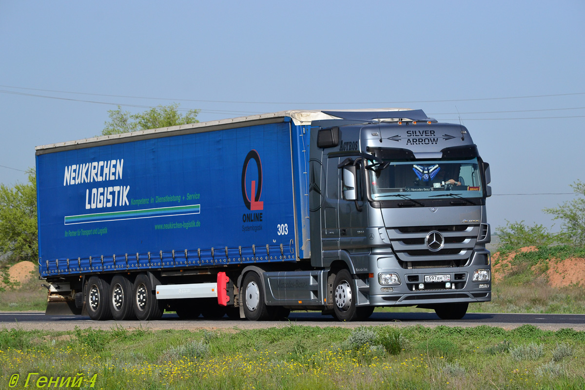 Волгоградская область, № Е 597 АН 134 — Mercedes-Benz Actros ('2009) 1844