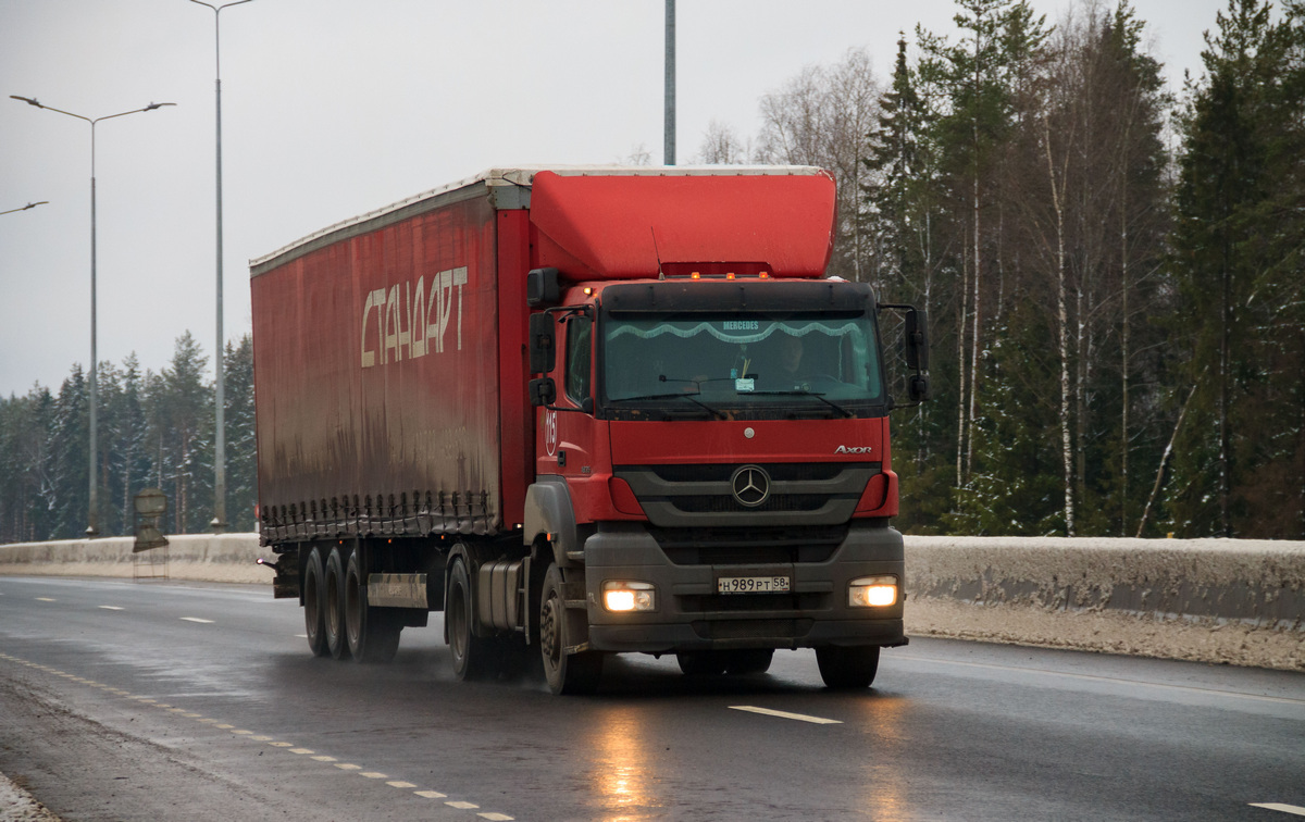 Пензенская область, № Н 989 РТ 58 — Mercedes-Benz Axor 1835