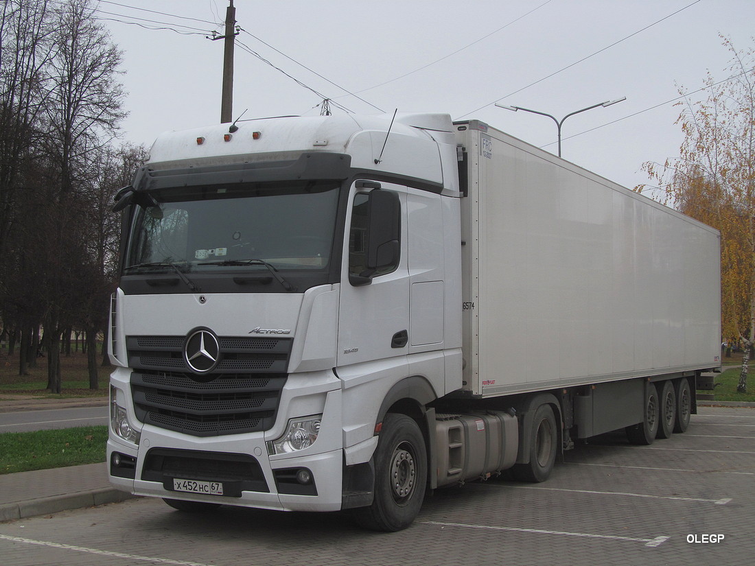 Смоленская область, № Х 452 НС 67 — Mercedes-Benz Actros '18 1845 [Z9M]