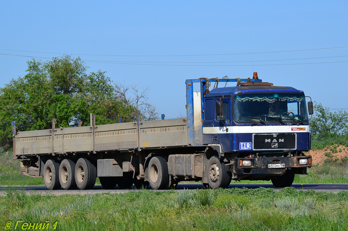 Волгоградская область, № А 572 МХ 134 — MAN F90 (общая модель)