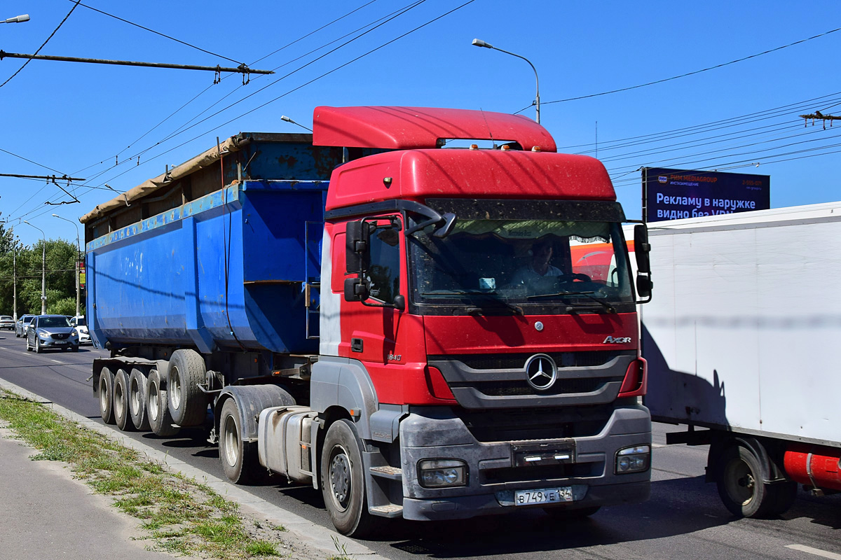 Волгоградская область, № В 749 УЕ 134 — Mercedes-Benz Axor 1840