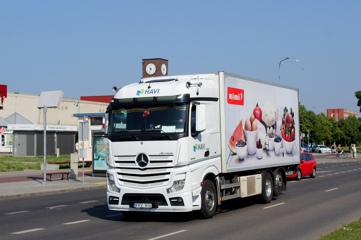 Литва, № KRV 914 — Mercedes-Benz Actros ('2011) 2545