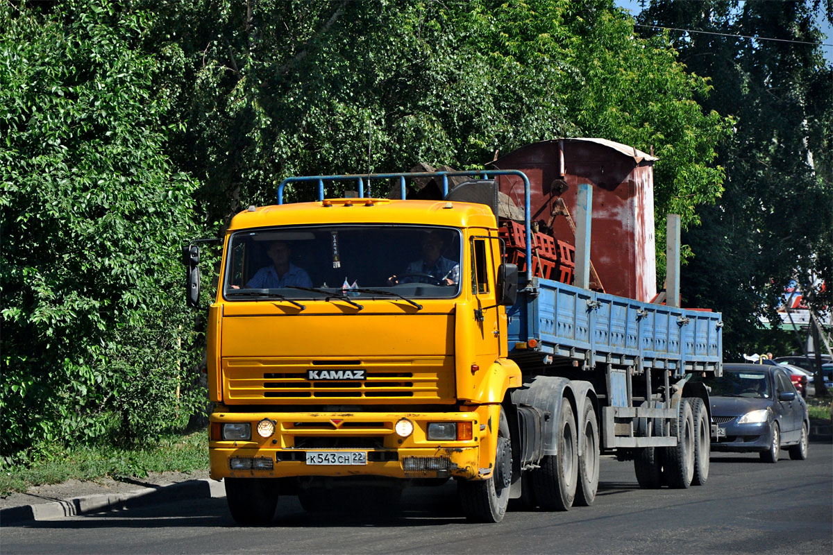 Алтайский край, № К 543 СН 22 — КамАЗ-65116-62