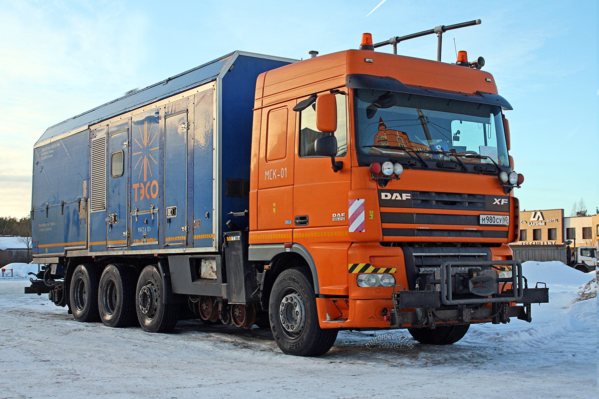 Псковская область, № М 980 СУ 60 — DAF XF105 FAK