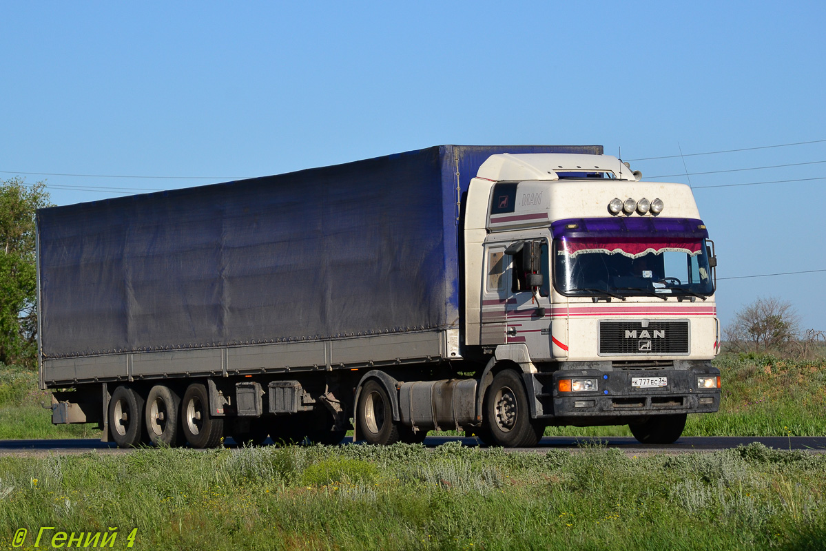 Волгоградская область, № К 777 ЕС 34 — MAN F2000 19.414