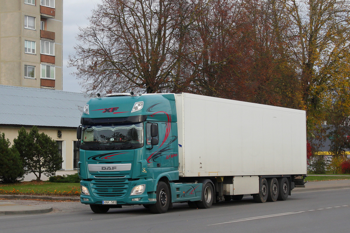 Литва, № HNK 565 — DAF XF Euro6 FT