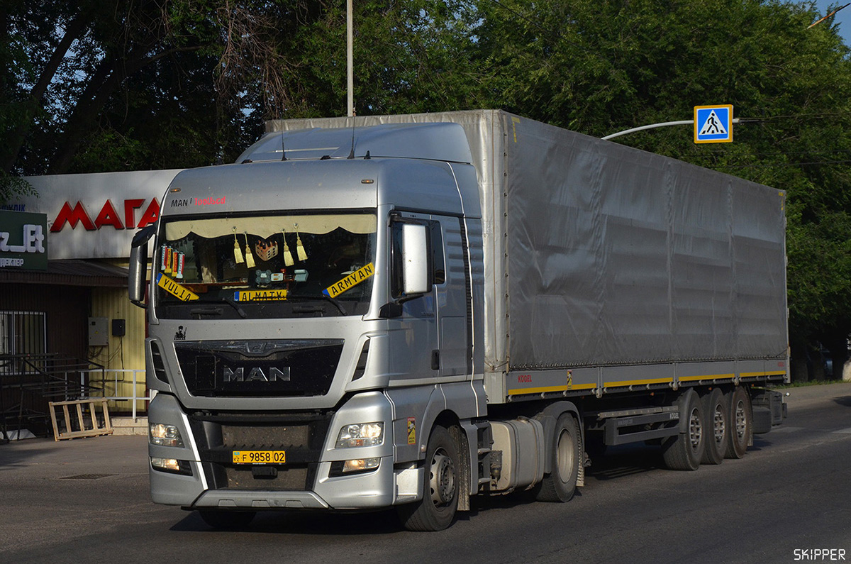 Алматы, № F 9858 02 — MAN TGX ('2012) 18.440