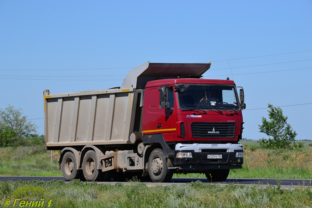 Волгоградская область, № В 127 РЕ 134 — МАЗ-6501B9