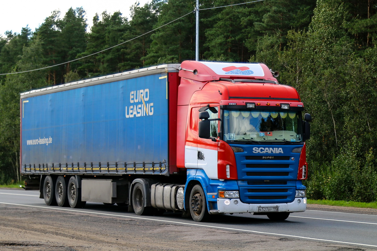 Московская область, № А 527 ВУ 190 — Scania ('2004, общая модель)