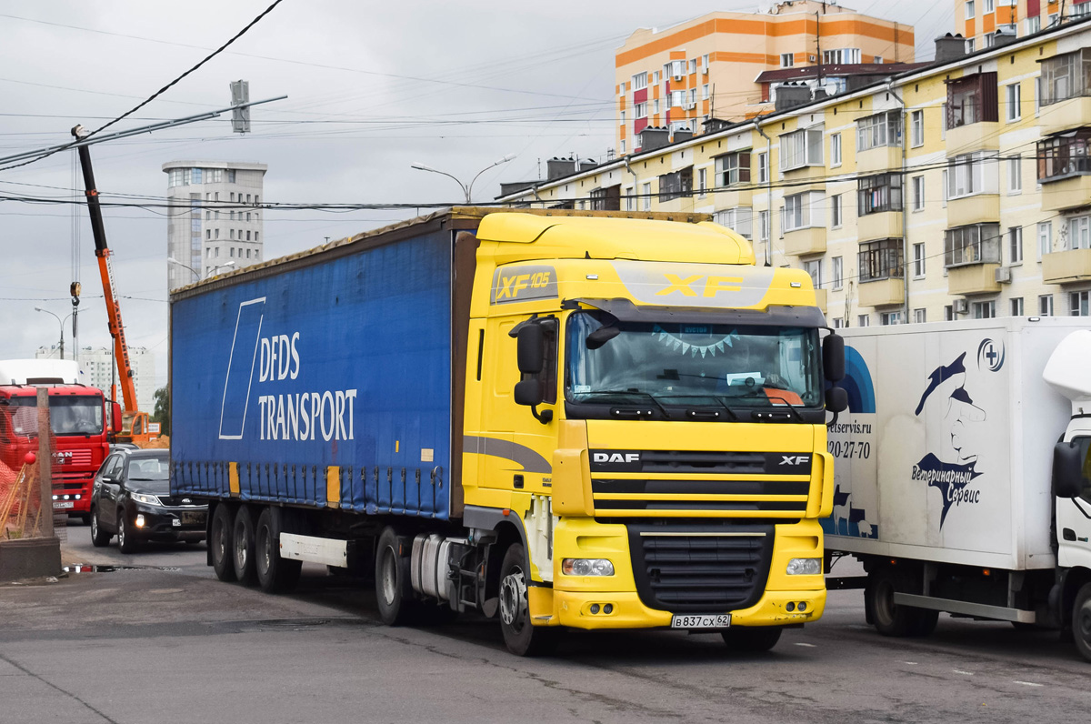 Рязанская область, № В 837 СХ 62 — DAF XF105 FT