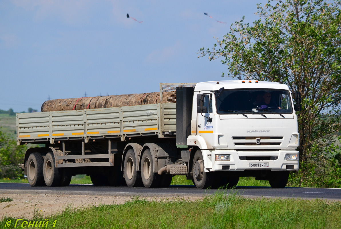 Волгоградская область, № О 001 ВХ 34 — КамАЗ-65116-32