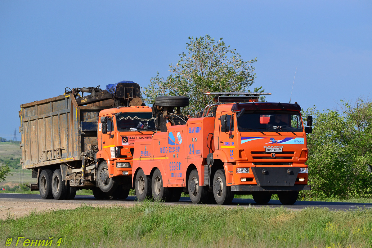 Волгоградская область, № Е 015 АК 134 — КамАЗ-65201-43