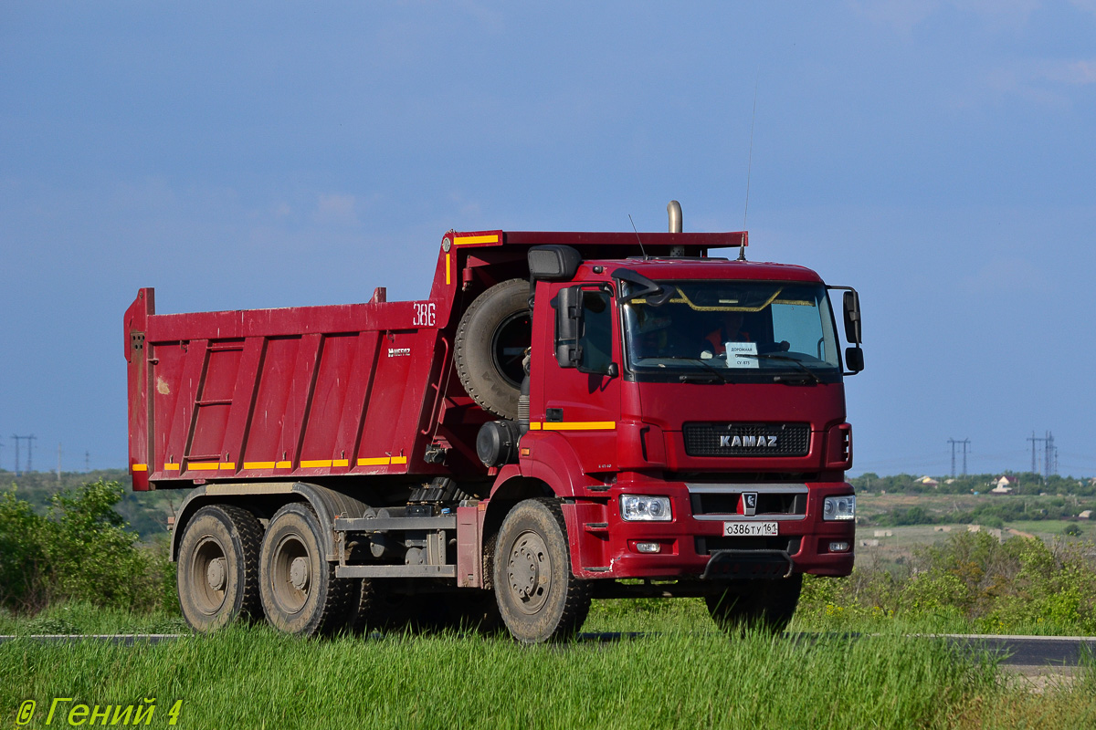 Волгоградская область, № 386 — КамАЗ-6580-S5