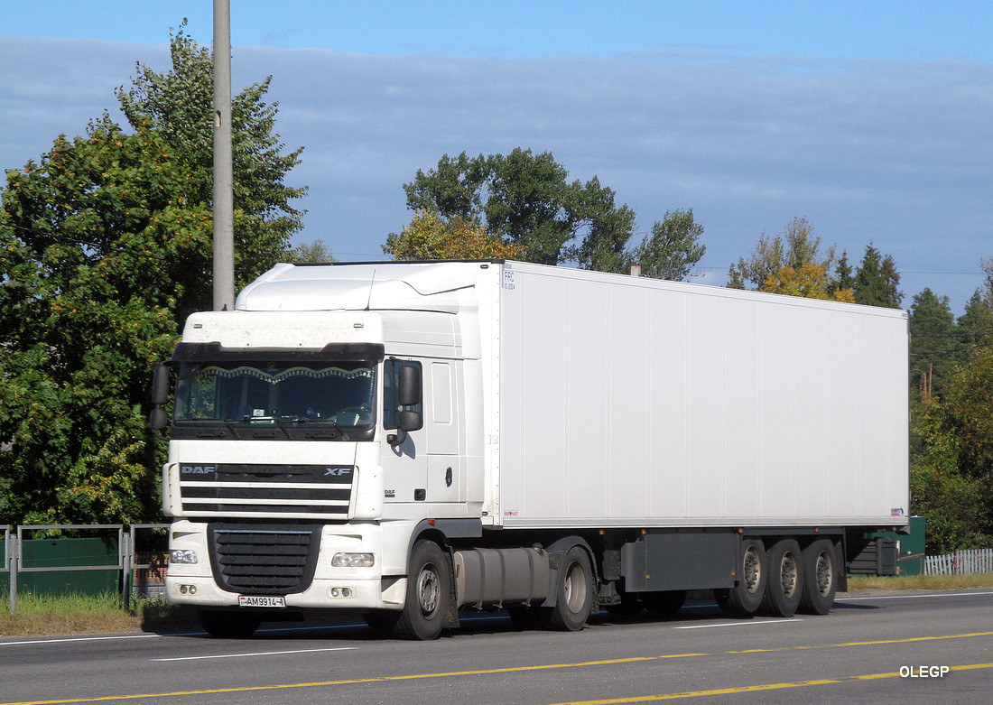 Брестская область, № АМ 9914-1 — DAF XF105 FT