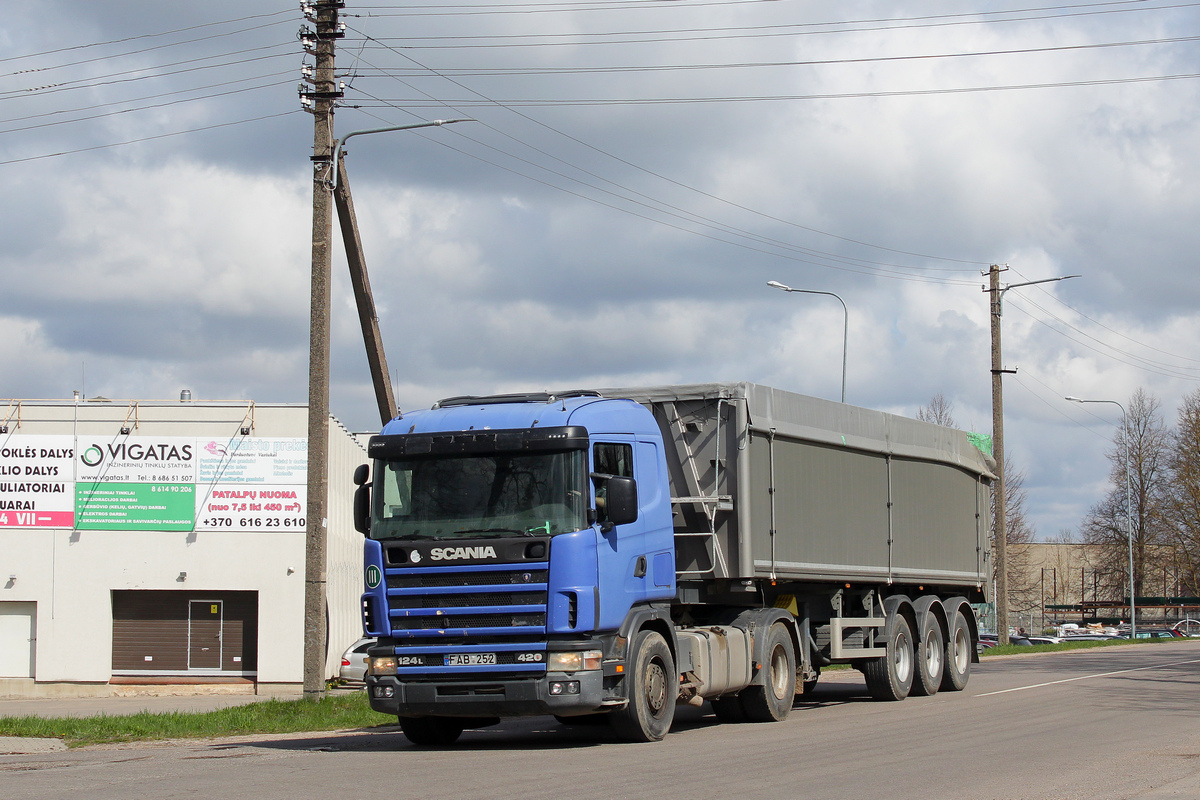 Литва, № FAB 252 — Scania ('1996) R124L