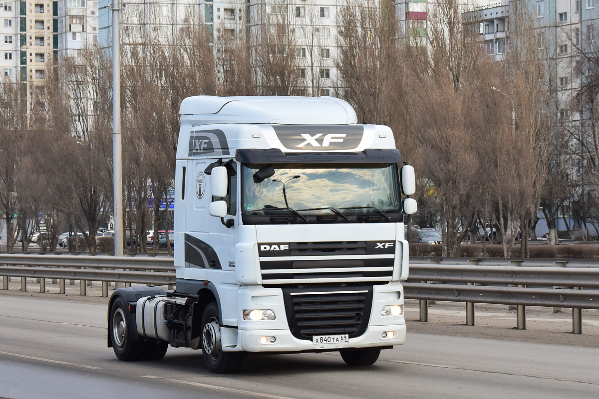 Тверская область, № Х 840 ТА 69 — DAF XF105 FT