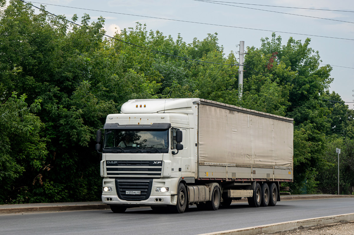 Кировская область, № У 555 МО 43 — DAF XF105 FT