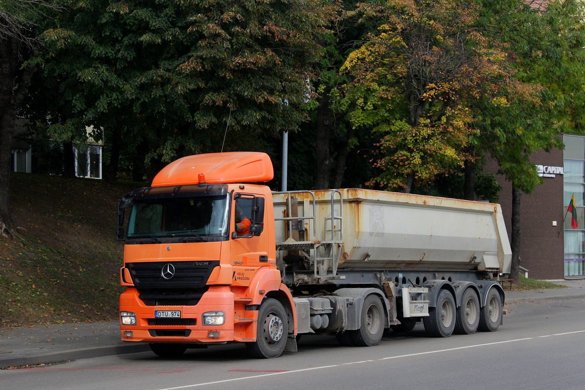 Литва, № DTU 974 — Mercedes-Benz Axor 1840