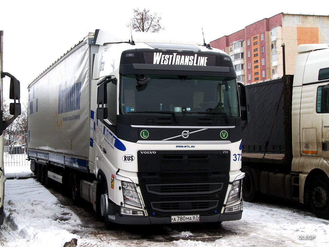 Смоленская область, № 372 — Volvo ('2012) FH.460