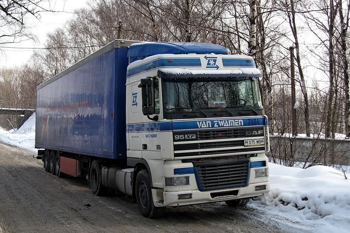 Карагандинская область, № M 075 WBM — DAF 95XF FT