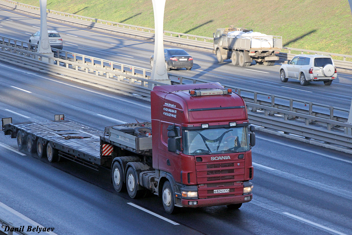 Ленинградская область, № В 824 СР 47 — Scania ('1996) P114G