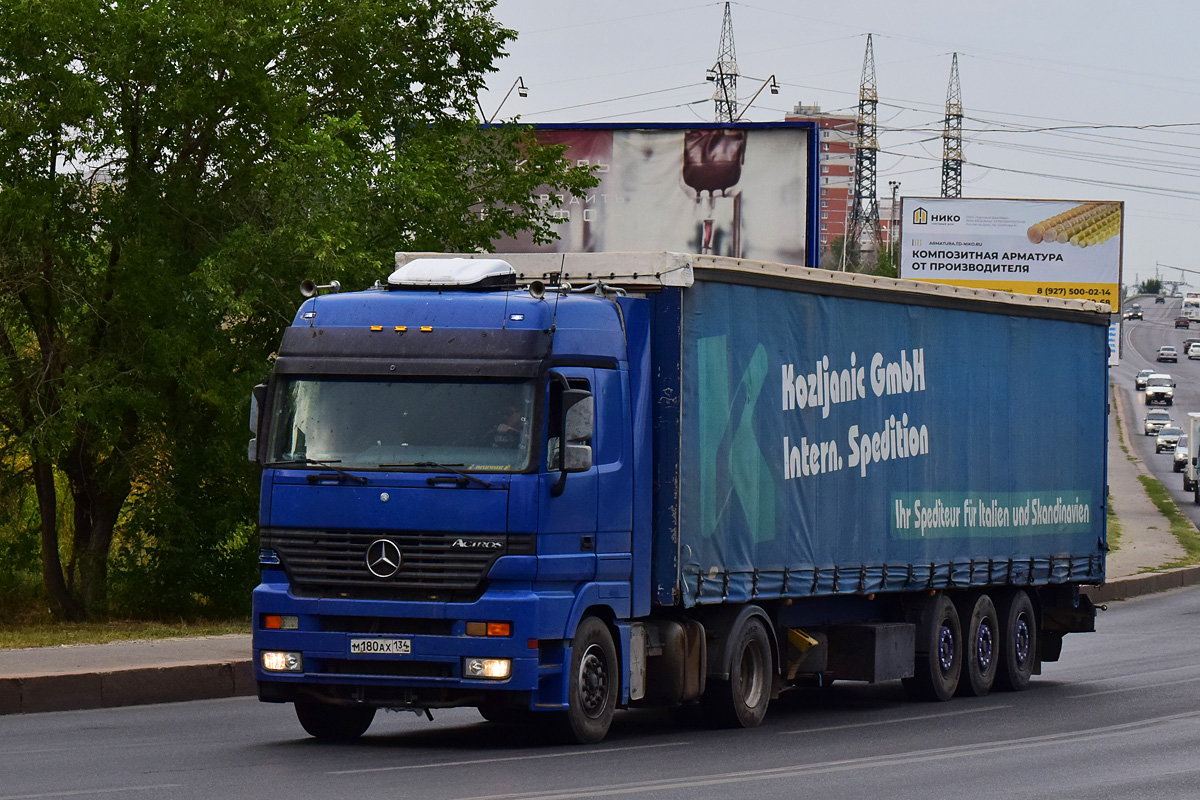 Волгоградская область, № М 180 АХ 134 — Mercedes-Benz Actros ('1997) 1843