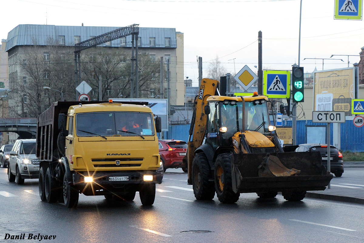 Санкт-Петербург, № В 634 ВТ 98 — КамАЗ-65115-02 [65115C]; Санкт-Петербург, № 4136 РК 78 — JCB 4CX