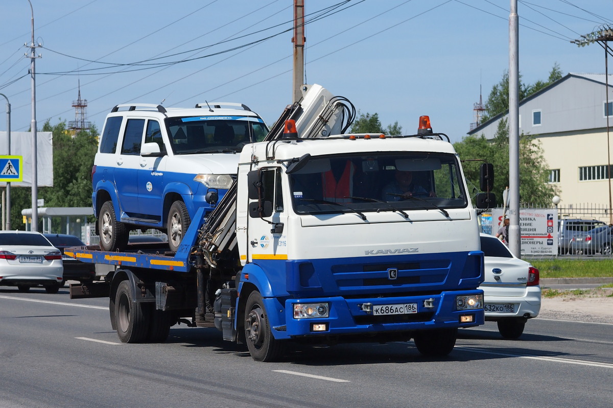 Ханты-Мансийский автоном.округ, № К 686 АС 186 — КамАЗ-4308-C4