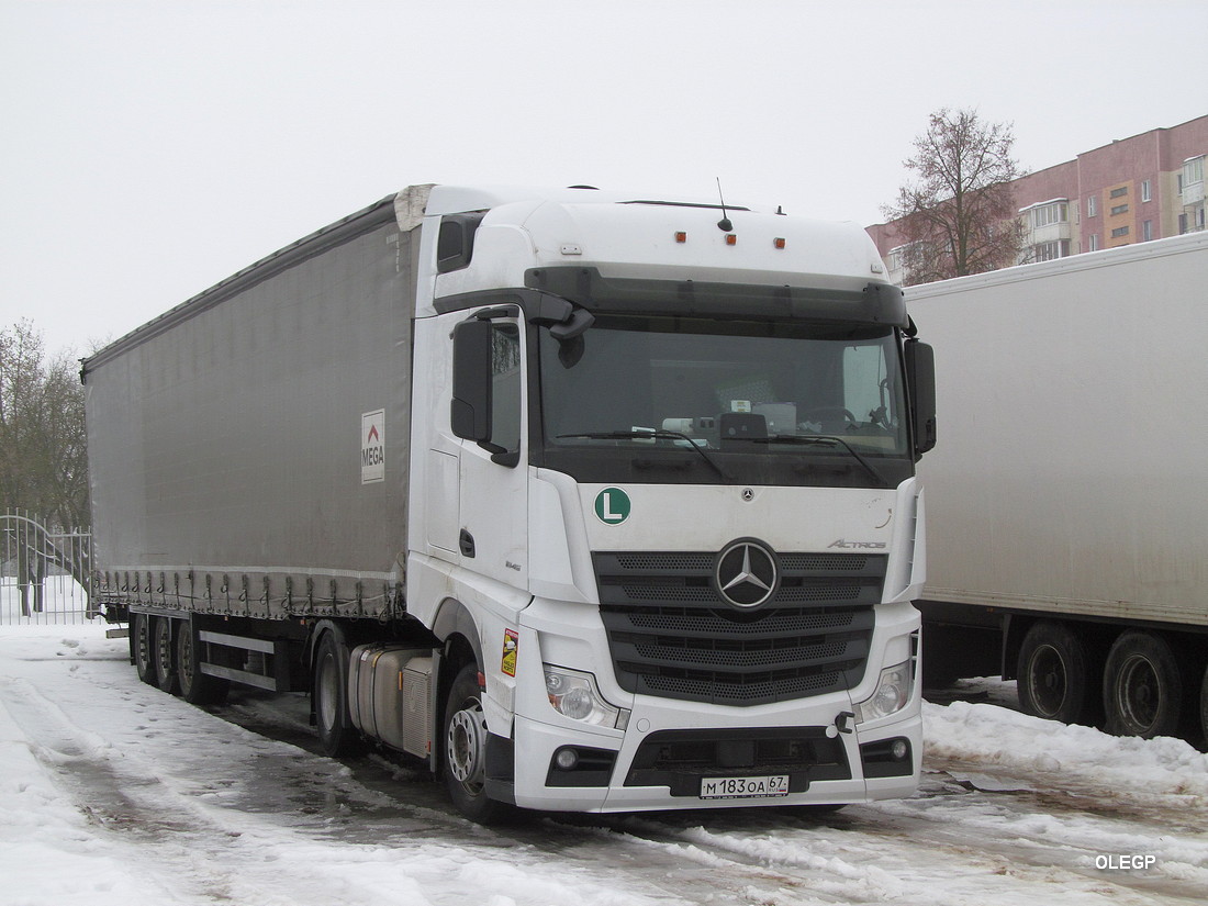 Смоленская область, № М 183 ОА 67 — Mercedes-Benz Actros '18 1845 [Z9M]